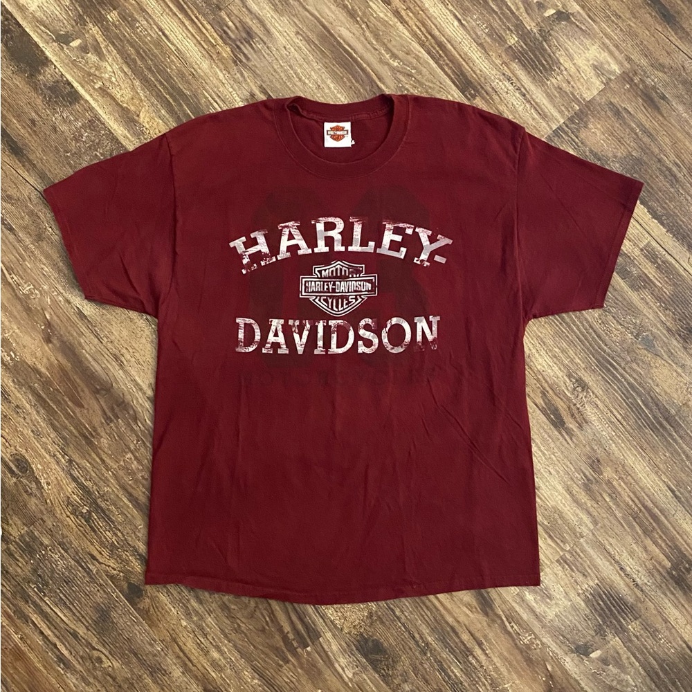 Harley Davidson Fort Wayne Indiana Double Sided Biker Shirt